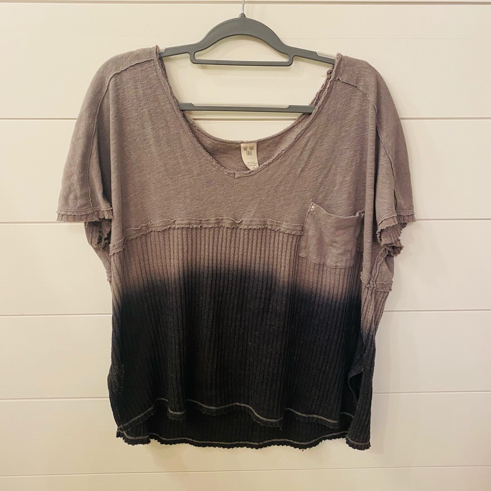 We The Free Women’s Top. Size Medium. Grey/Charcoal Ombré
